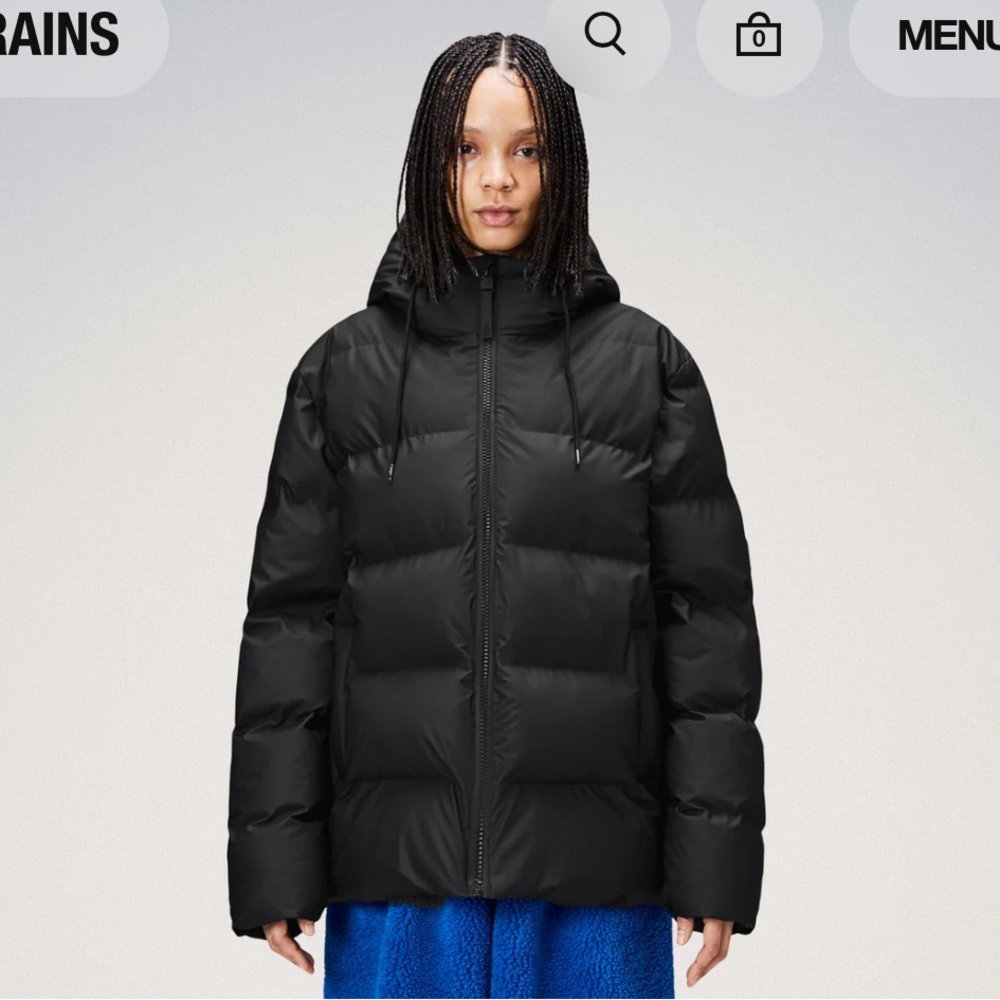 NWT Rains Alta Puffer Jacket - Womens XS